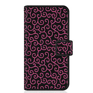 CASEMARKET Huawei nova 5T スリム手帳型ケース モダン 唐草模様 ブラック & ピンク TOKYO STYLE YAL-L21-BCM2S2540-78 CASEMARKET Huawei nova 5T スリム手帳型ケース モダン 唐草模様 ブラック & ピンク TOKYO STYLE YAL-L21-BCM2S2540-78