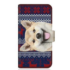 CASEMARKET Google Pixel 4 スリム手帳型ケース ZAKKA ZOO ノート キュート つぶらな瞳 柴犬 ワンワン 北欧柄 クリスマス カラー G020N-BCM2S2823-78