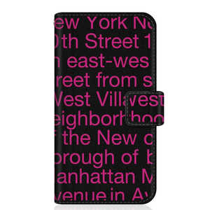 CASEMARKET Google Pixel 4 XL スリム手帳型ケース New York Typography - ピンク スリム ダイアリー G020P-BCM2S2633-78 CASEMARKET Google Pixel 4 XL スリム手帳型ケース New York Typography - ピンク スリム ダイアリー G020P-BCM2S2633-78