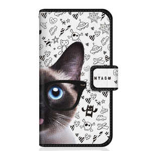 CASEMARKET Huawei nova 5T NYAGO スリム手帳型ケース ノート キュート メガネ フェイス キャット シャム YAL-L21-BNG2S2247-78 CASEMARKET Huawei nova 5T NYAGO スリム手帳型ケース ノート キュート メガネ フェイス キャット シャム YAL-L21-BNG2S2247-78