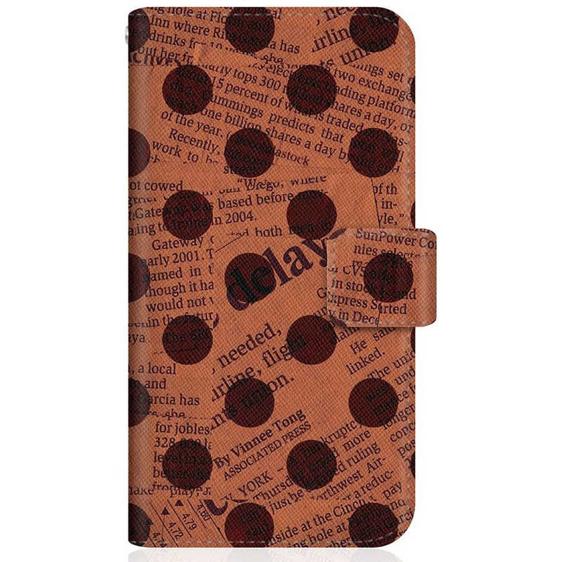 CASEMARKET CASEMARKET OPPO Reno3 A スリム手帳型ケース Newspaper Dot ビンテージ オレンジ クラシック CPH2013-BCM2S2552-78 CPH2013-BCM2S2552-78