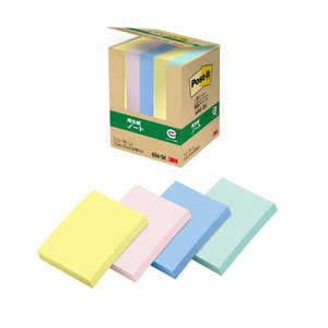 3Mジャパン ポストイットノート 古紙配合率100％再生紙 Post-it(ポスト・イット) 656-5K