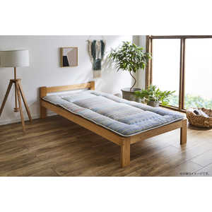 イケヒコ 丸ごと洗える敷ふとん イリス (約140×210cm/ブルー)  