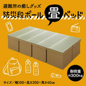 イケヒコ 【防災用品】簡易段ボールベッド+畳マットレス(い草マットレス5連タイプ/ベッド用段ボール8箱連結) イケヒコ 【防災用品】簡易段ボールベッド+畳マットレス(い草マットレス5連タイプ/ベッド用段ボール8箱連結)