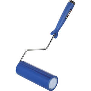 トラスコ中山 TRUSCOクリーンルーム用粘着ローラー6インチ用ハンドル粘着ローラー青1巻付2重袋入  CNR6HB