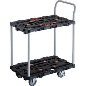 トラスコ中山 TRUSCO連結式樹脂製2段台車ビートル700X450自在5輪内2輪ストッパー付とめたろうハンドル付 BT724J5S2E100T トラスコ中山 TRUSCO連結式樹脂製2段台車ビートル700X450自在5輪内2輪ストッパー付とめたろうハンドル付 BT724J5S2E100T