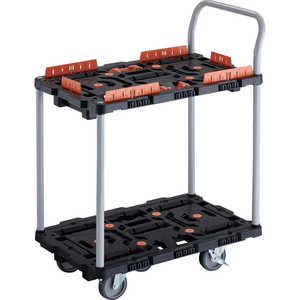 トラスコ中山 TRUSCO連結式樹脂製2段台車ビートル700X450自在5輪内2輪ストッパー付柵とめたろうハンドル付 BT724KJ5S2E100T トラスコ中山 TRUSCO連結式樹脂製2段台車ビートル700X450自在5輪内2輪ストッパー付柵とめたろうハンドル付 BT724KJ5S2E100T