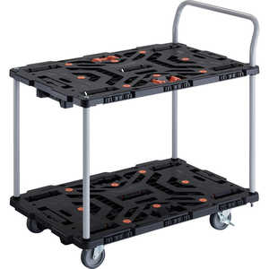 トラスコ中山 TRUSCO連結式樹脂製2段台車ビートル900X600自在5輪内2輪ストッパー付とめたろうハンドル付 BT924J5S2E100T トラスコ中山 TRUSCO連結式樹脂製2段台車ビートル900X600自在5輪内2輪ストッパー付とめたろうハンドル付 BT924J5S2E100T