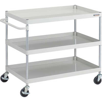 トラスコ中山　ステンレスワゴン　クリーンラビットCRB-973HSU100 TRUSCO(トラスコ) ステンレスワゴン クリーンラビット 75φウレタン車