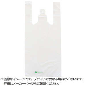 トラスコ中山 TRUSCOバイオマスプラスチック配合レジ袋45/45号(530X440mm)乳白100枚入  BSB4545W