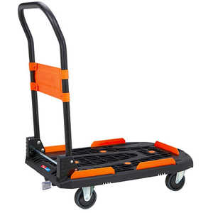 トラスコ中山 TRUSCO 樹脂台車 カルティオ(新型) 780X490 折畳 黒 樹脂ストッパー付 MPK780-BK-JS トラスコ中山 TRUSCO 樹脂台車 カルティオ(新型) 780X490 折畳 黒 樹脂ストッパー付 MPK780-BK-JS