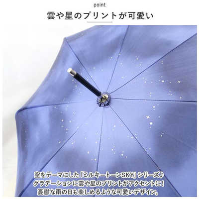 no.0356 ミルキーグレイと晩夏のランプ ミルキートーンアンブレラ_SKY長傘 | CRUX UMBRELLA CATALOG
