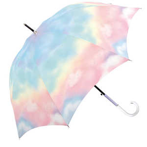 クラックス ミルキートーンアンブレラ 58cm 晴雨兼用UVカット長傘 長傘 RAINBOW CRUXMILKY58NO3 クラックス ミルキートーンアンブレラ 58cm 晴雨兼用UVカット長傘 長傘 RAINBOW CRUXMILKY58NO3