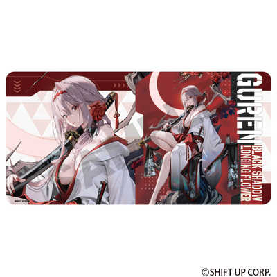 C101 コミケ  勝利の女神 NIKKE マウスパッド 限定配布 クラックス 勝利の女神：NIKKE ゲーミングマウスパッド 紅蓮：ブラック