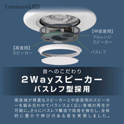 ドウシシャ Bluetoothスピーカー搭載 LEDシーリングライト 8畳 8畳  