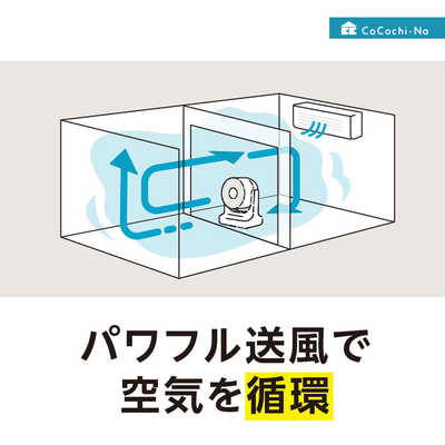 ドウシシャ サーキレイター(分解式サーキュレーター) ピュア