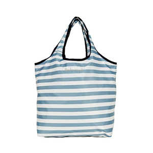 センバドー 保冷保温コンパクトエコバッグ ボーダー/ペールブルー COMPACTECOBAG センバドー 保冷保温コンパクトエコバッグ ボーダー/ペールブルー COMPACTECOBAG