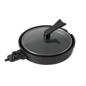 ヤマゼン 丸型ホットプレート YAMAZEN ［プレート1枚］ YHL-S100-B