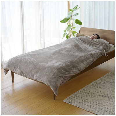 ヤマゼン ふとんカバーにもなる電気毛布 本体丸洗い 自動オフ機能