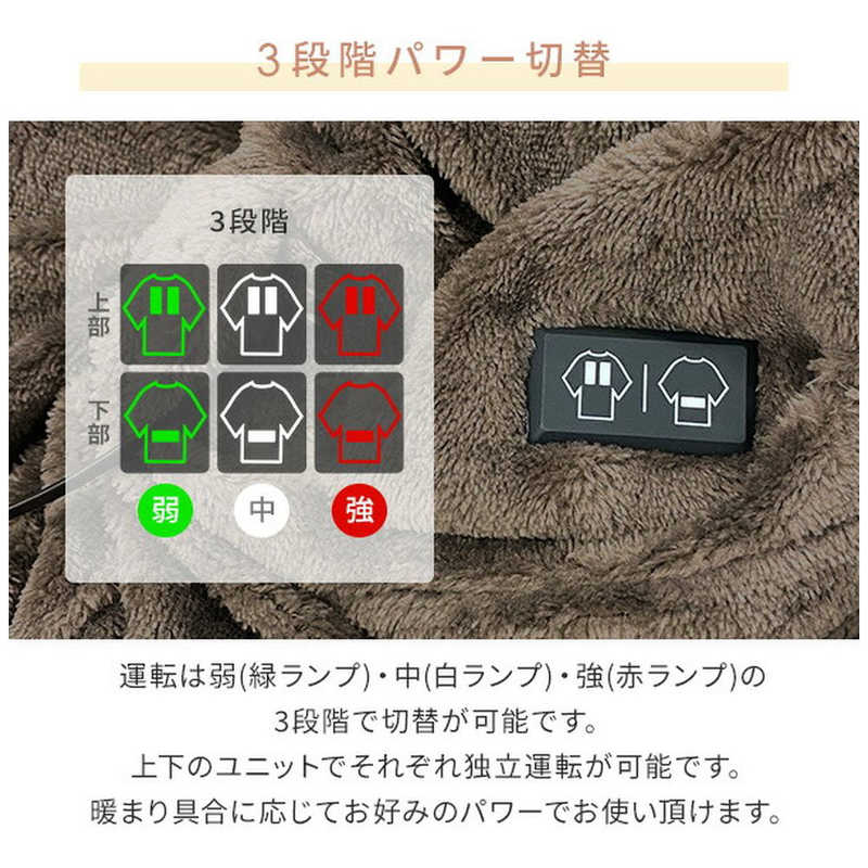 ヤマゼン ヤマゼン どこでも電気着る毛布 くるみケットover AIR PD対応 テレワーク、デスクワーク YAMAZEN ［タイマーあり］ YKPD-15 YKPD-15