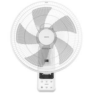 ヤマゼン 35cm 壁掛式扇風機 ［リモコン付き］ YWX-F351-W