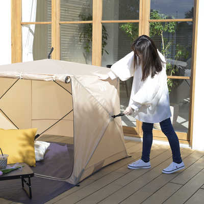 ヤマゼン パッとサッとサンシェード キューブライト PTCL-145F-BE の