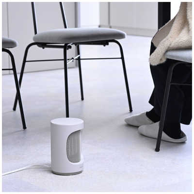 ヤマゼン ミニセラミックヒーター 600W 2時間オートオフ機能 ベージュ