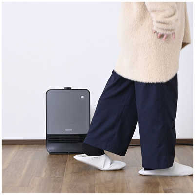 ヤマゼン　セラミックファンヒーター 1200W 速暖タイプ 人感センサー付き グレー　YKDSF-TK122 ヤマゼン セラミックファンヒーター 1200W 速暖タイプ グレー HF-J127