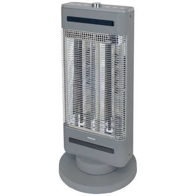 ヤマゼン 温風＋遠赤ヒーター ツインヒートプラス 1200W 首振り機能