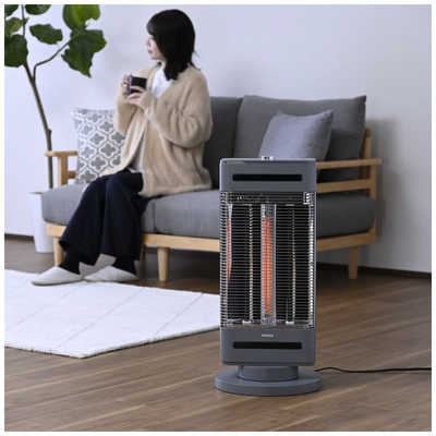 ヤマゼン 温風＋遠赤ヒーター ツインヒートプラス 1200W 首振り機能