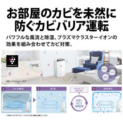 シャープ(SHARP) CV-R120-W コンプレッサー式衣類乾燥除湿機プラズマクラスター7000 木造14畳/鉄筋28畳: ECカレント｜JAL  Mall｜マイルがたまる・つかえる ショッピングモール