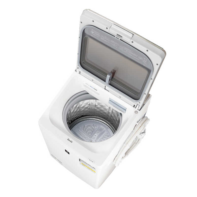 シャープ　SHARP シャープ　SHARP 縦型乾燥洗濯機 洗濯8.0kg 乾燥4.5kg ヒーター乾燥(排気) 穴なし槽 ES-PW8H-N ゴールド系 ES-PW8H-N ゴールド系