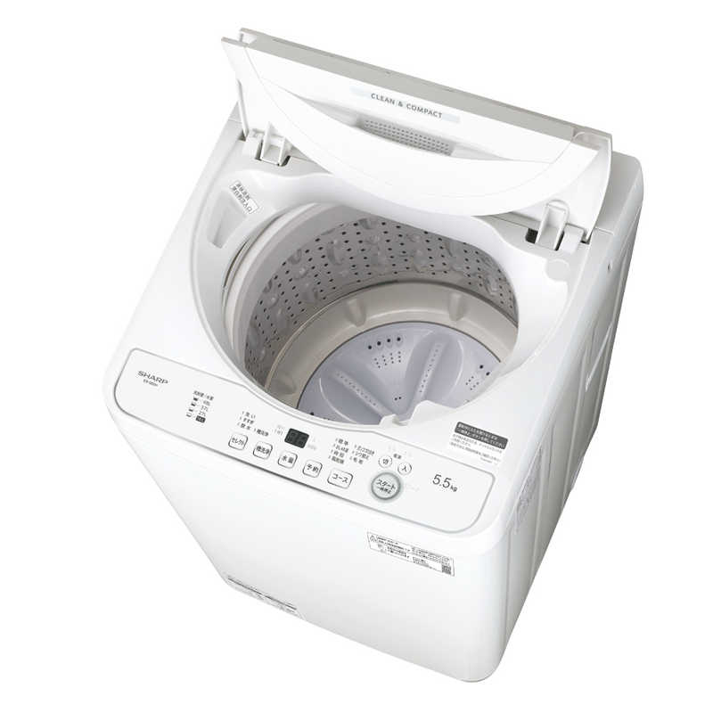 シャープ　SHARP シャープ　SHARP 全自動洗濯機 洗濯機5.0kg ES-GE5H-W ホワイト系 ES-GE5H-W ホワイト系