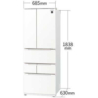 新品同様シャープ SHARP プラズマクラスター 冷蔵庫 (幅65.0cm) 455L 6