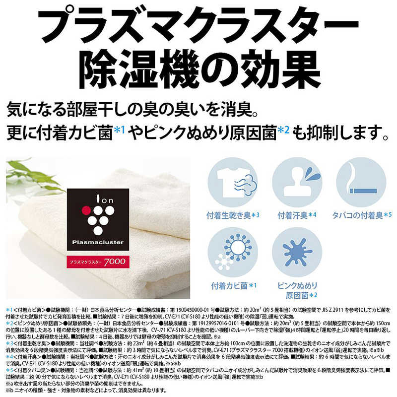 シャープ　SHARP シャープ　SHARP 衣類乾燥除湿機 コンプレッサー方式 木造23畳まで 鉄筋45畳まで ホワイト CV-S180-W CV-S180-W