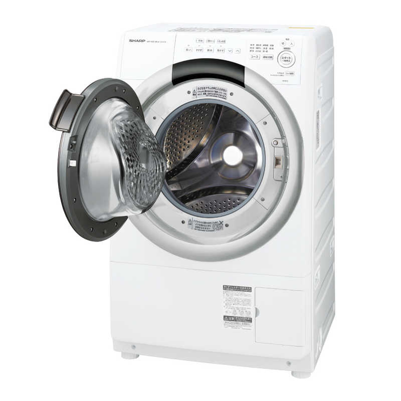 シャープ　SHARP シャープ　SHARP ドラム式洗濯乾燥機 クリスタルホワイト系［洗濯7.0kg/乾燥3.5kg/ヒーター乾燥/左開き］ ES-S7J-WL ES-S7J-WL