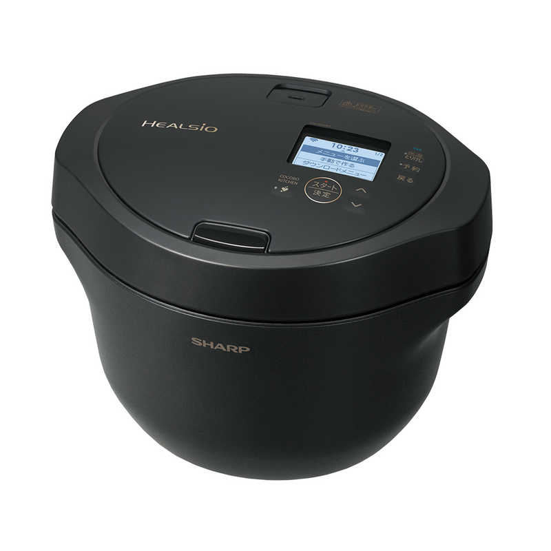 シャープ　SHARP シャープ　SHARP 水なし自動調理鍋「ヘルシオ ホットクック」proシリーズ HEALSIO(ヘルシオ)ホットクック ブラック系 KN-HW24H-B KN-HW24H-B