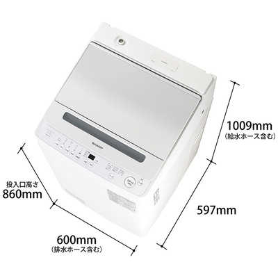 シャープ SHARP 全自動洗濯機 シルバー系 洗濯10.0kg ES-GV10J-S の