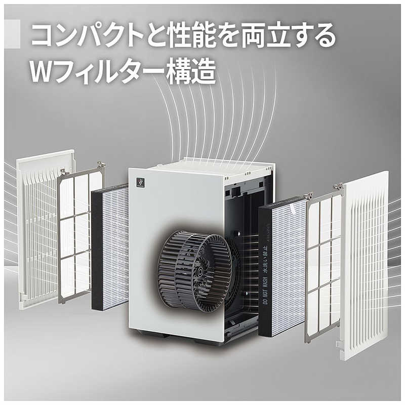 シャープ　SHARP シャープ　SHARP 空気清浄機 空気清浄：18畳 PM2.5対応 グレー系 FU-T40BK-H FU-T40BK-H
