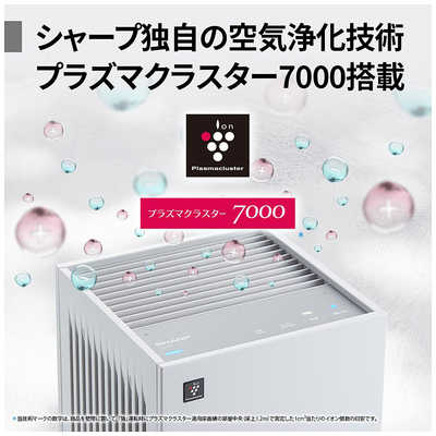 シャープ SHARP 空気清浄機 プラズマクラスター7000 空気清浄:18