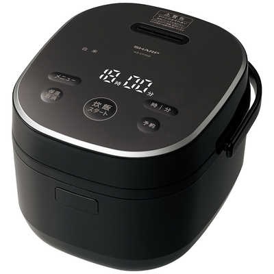 シャープ SHARP 炊飯器 3合 マイコン ブラック系 KS-CF05E-B の通販