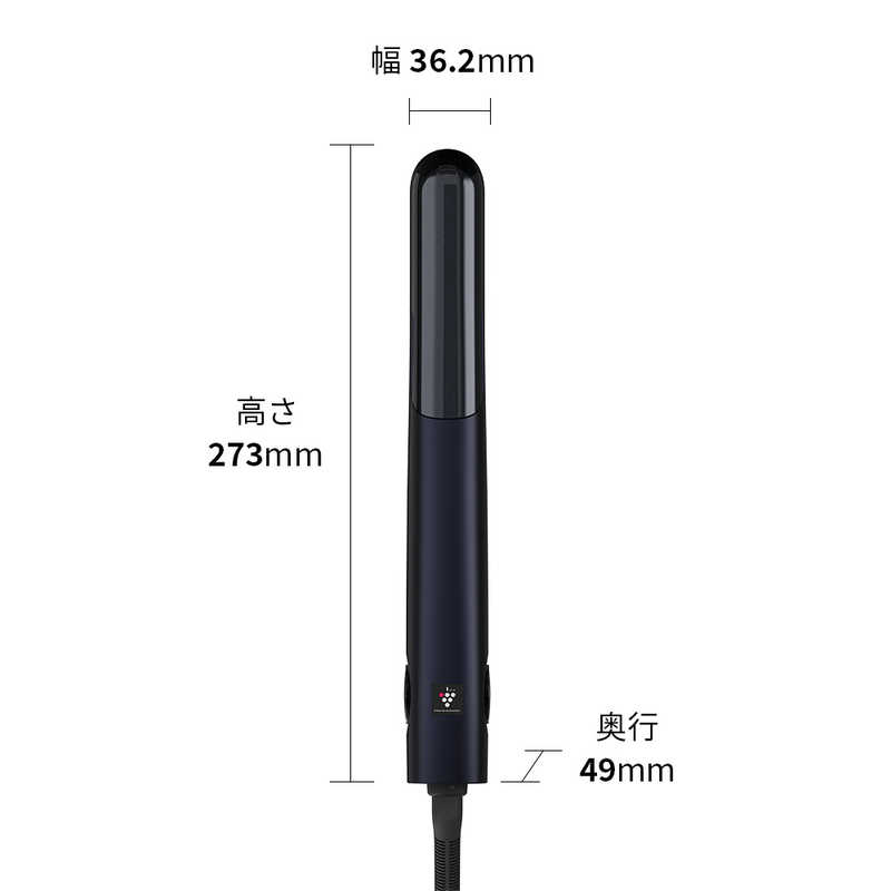 シャープ　SHARP シャープ　SHARP プラズマクラスターストレートアイロン 120℃～200℃ 海外対応 交流(コード)式 ミッドナイトブラック IB-S8000-B IB-S8000-B