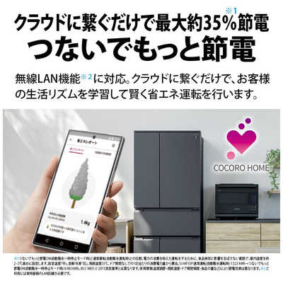 シャープ SHARP 冷蔵庫 6ドア 545L フレンチドア(観音開き) プラズマ