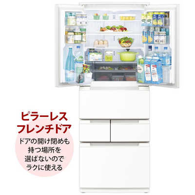 シャープ SHARP 冷蔵庫 6ドア 429L フレンチドア(観音開き) プラズマ