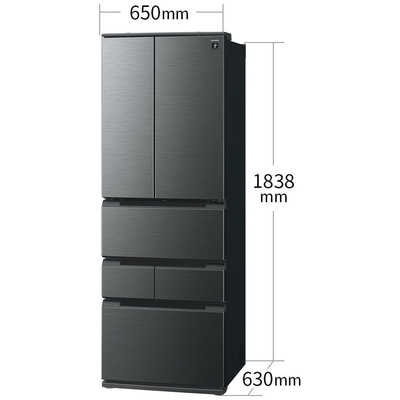 【本日特価】 冷蔵庫 SHARP シャープ 6ドア フレンチドア(観音開き 457L 冷蔵庫・冷凍庫