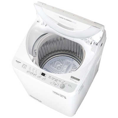 シャープ SHARP 全自動洗濯機 洗濯6.0kg シルバー系 ES-GE6J-S シャープ SHARP 全自動洗濯機 洗濯6.0kg シルバー系 ES-GE6J-S