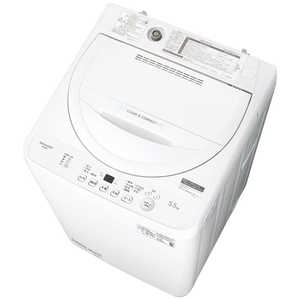 シャープ SHARP 全自動洗濯機 洗濯5.0kg ホワイト系 ES-GE5J-W シャープ SHARP 全自動洗濯機 洗濯5.0kg ホワイト系 ES-GE5J-W