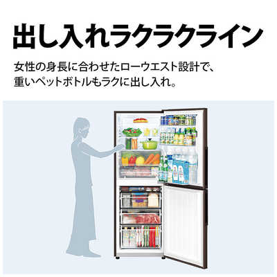 シャープ SHARP 冷蔵庫 2ドア 280L 右開き プラズマクラスター