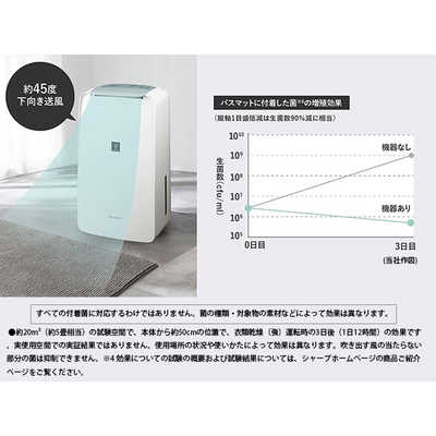 シャープ SHARP 【アウトレット】衣類乾燥除湿機 コンプレッサー方式 9