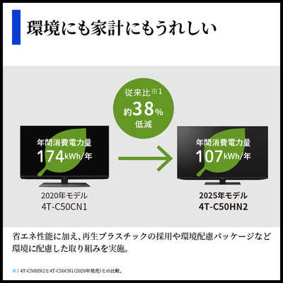 シャープ SHARP 4K液晶テレビ ［50V型 / 4K対応 / BS・CS 4Kチューナー